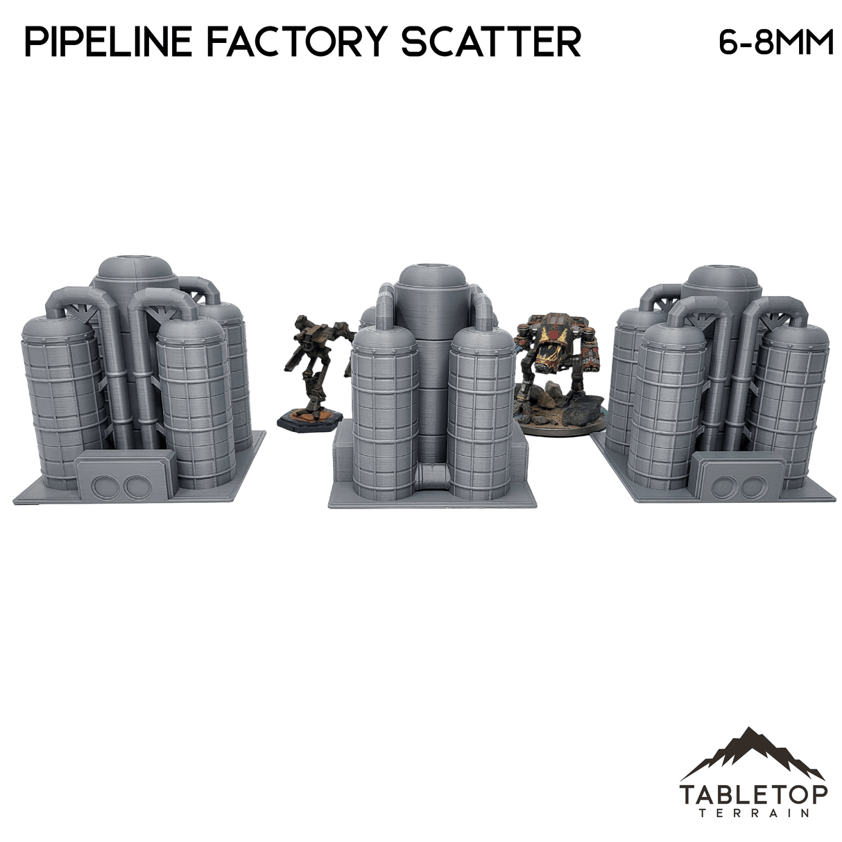 Mecha City Pipeline Factory Scatter