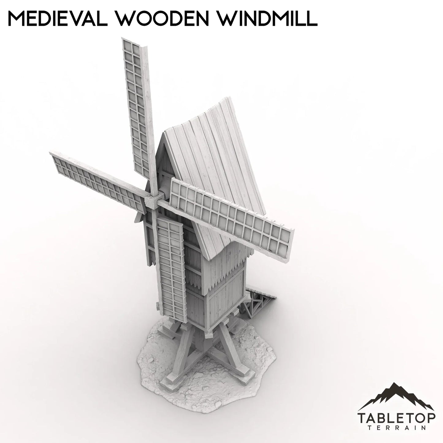 Medieval Wooden Windmill