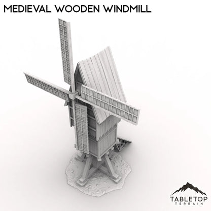 Medieval Wooden Windmill