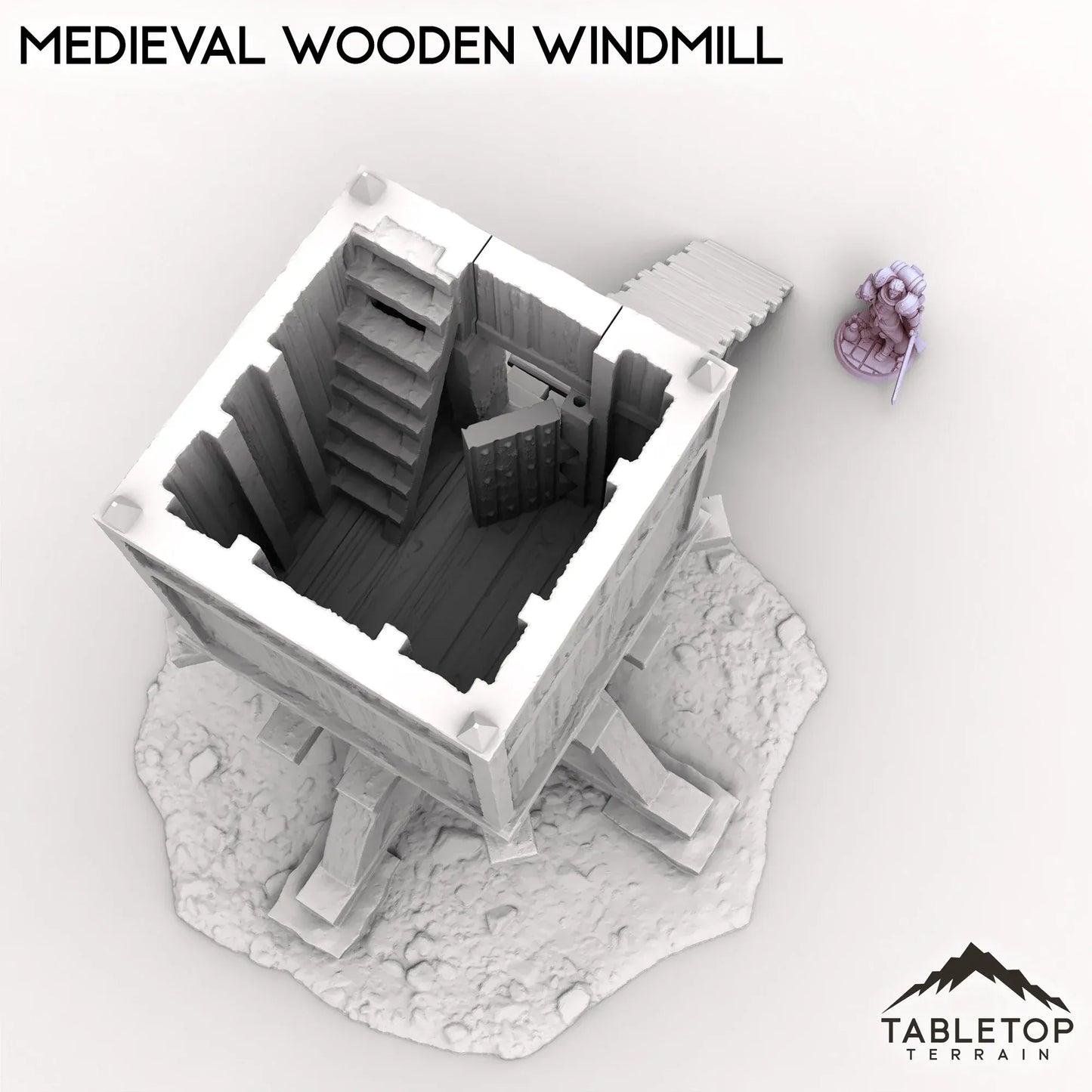 Medieval Wooden Windmill