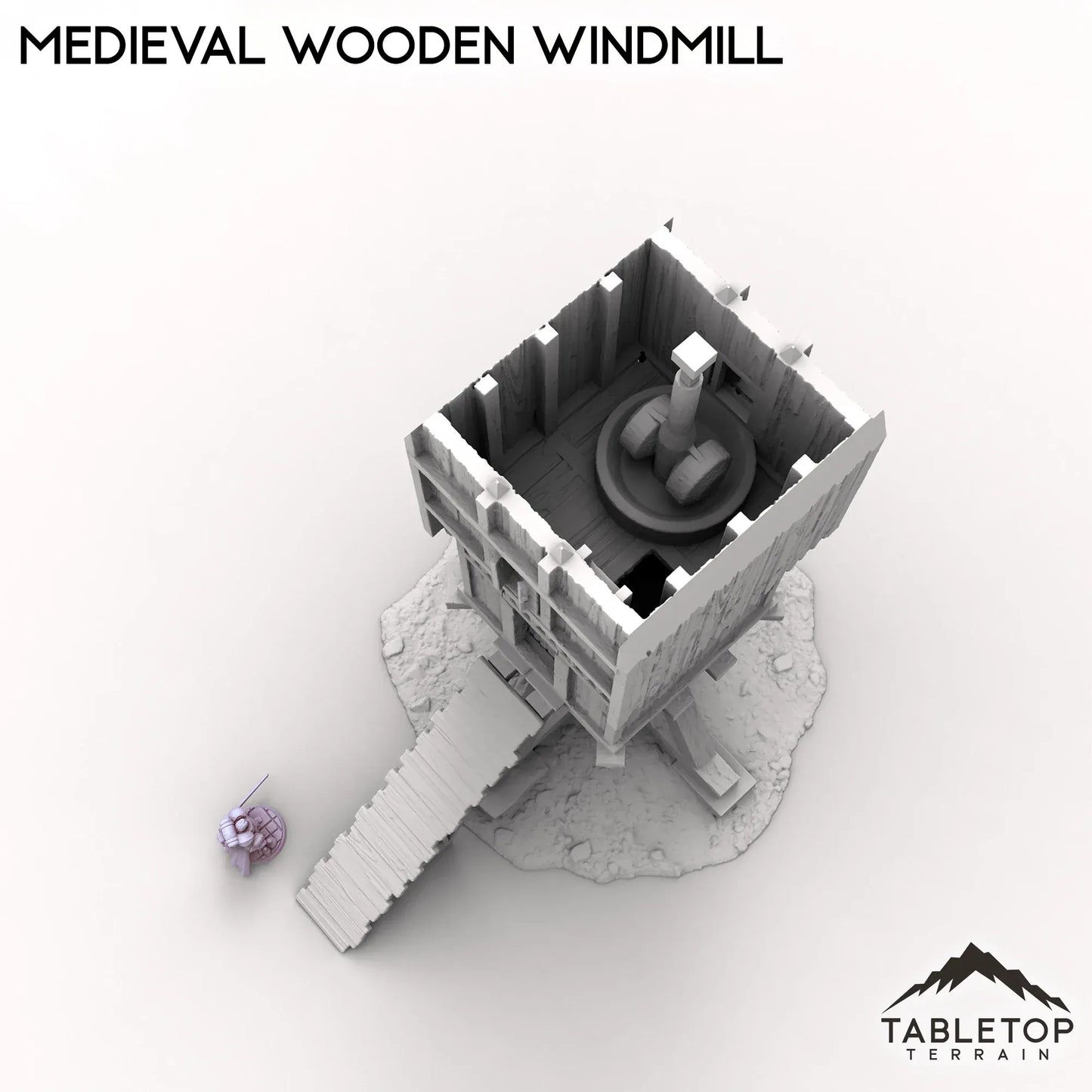Medieval Wooden Windmill