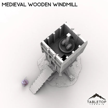 Medieval Wooden Windmill
