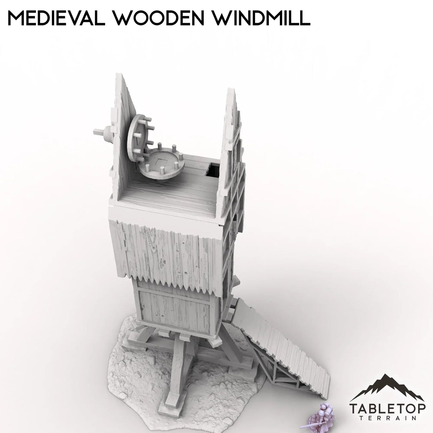 Medieval Wooden Windmill