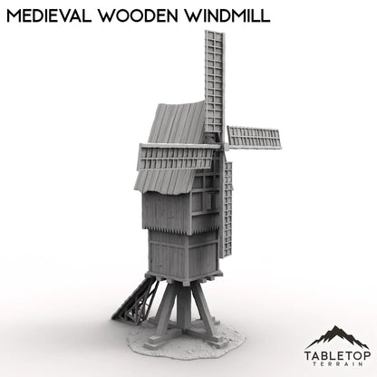 Medieval Wooden Windmill
