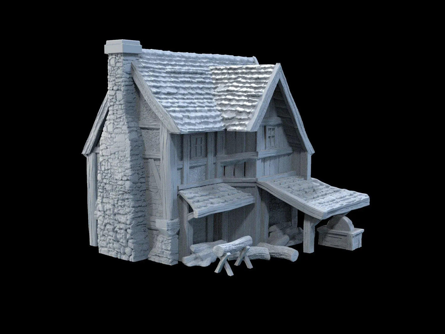 Medieval Workshop - Town of Grexdale - Fantasy Building