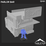 Midrim City Cyberpunk Parlor Bar - Star Wars Legion Building