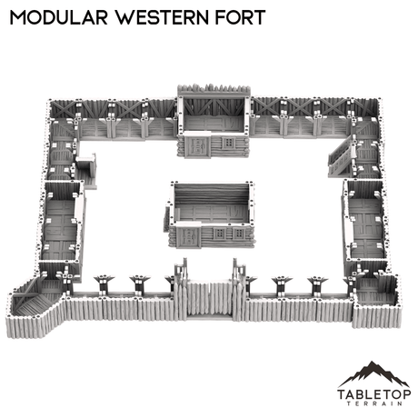 Modular Western Fort - Old Wild Western Rush