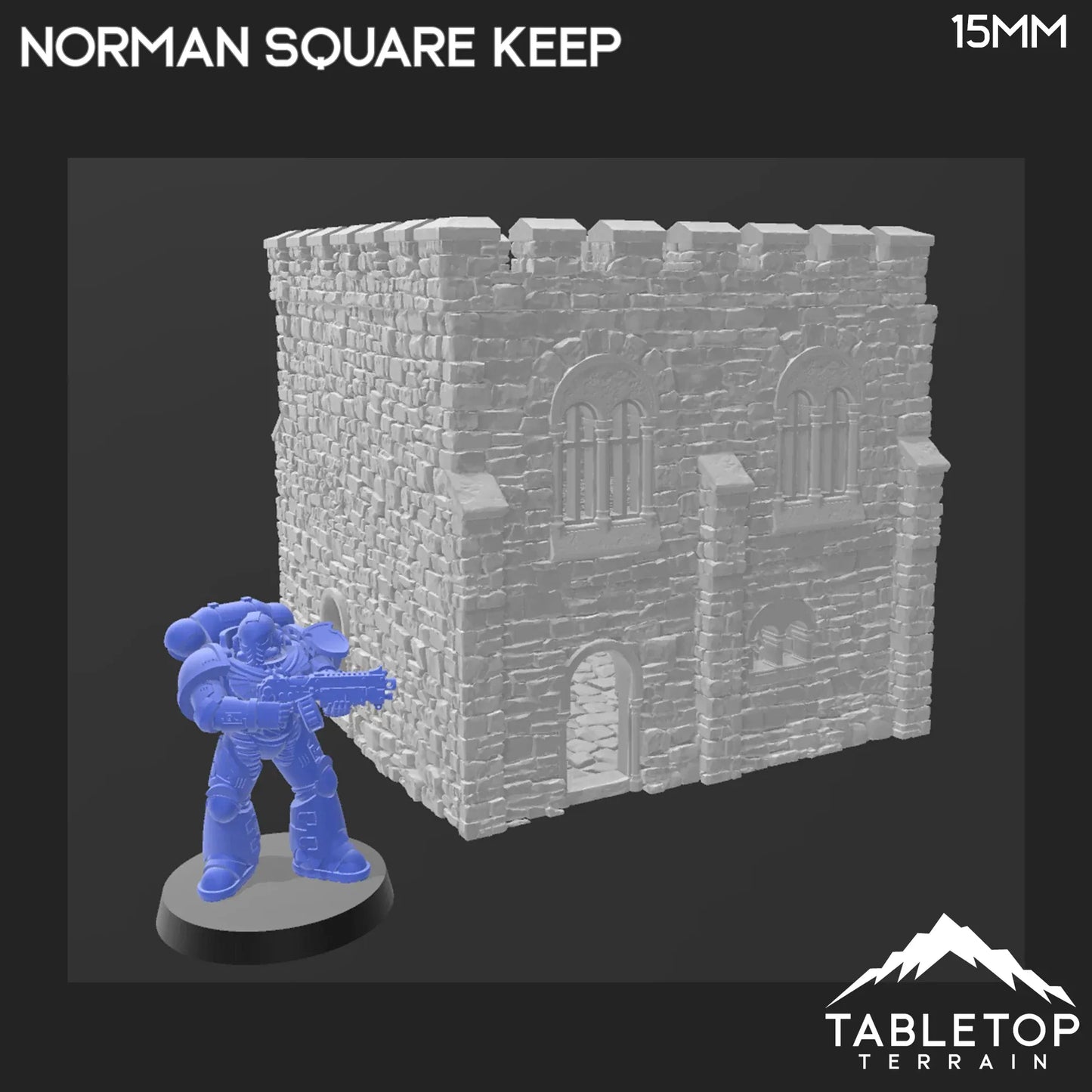 Norman Square Keep - Country & King - Fantasy Historical Building