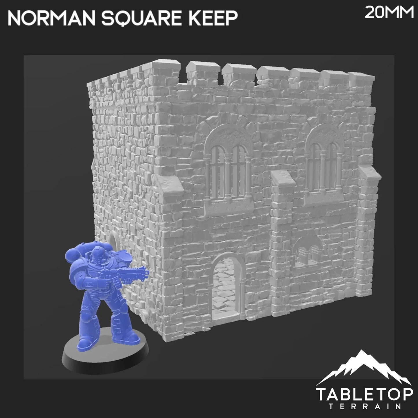 Norman Square Keep - Country & King - Fantasy Historical Building