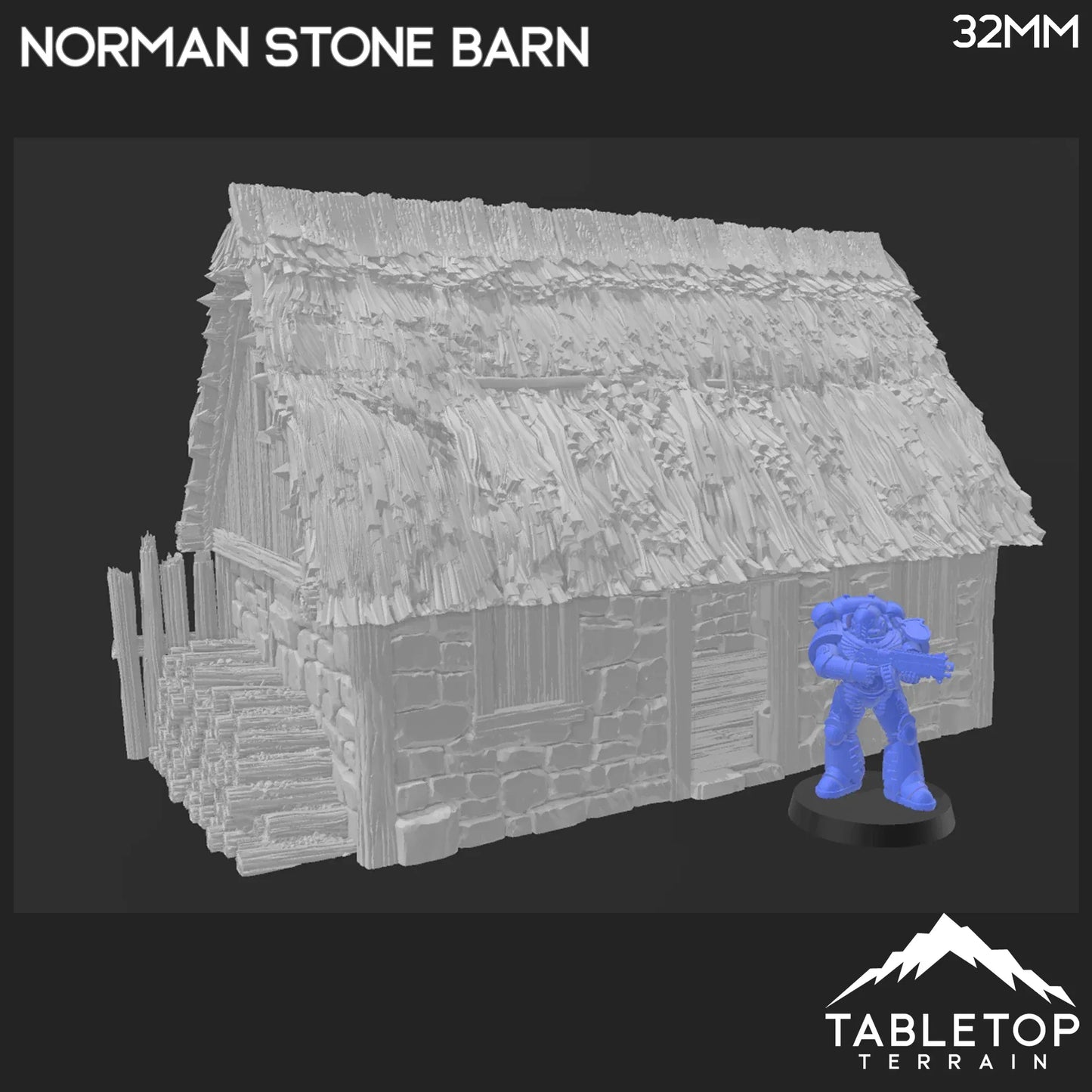 Norman Stone Barn - Country & King - Fantasy Historical Building