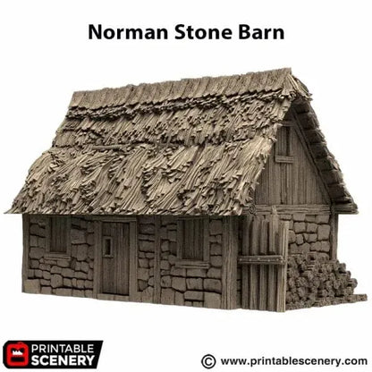 Norman Stone Barn - Country & King - Fantasy Historical Building