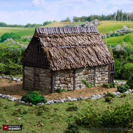 Norman Stone Barn - Country & King - Fantasy Historical Building