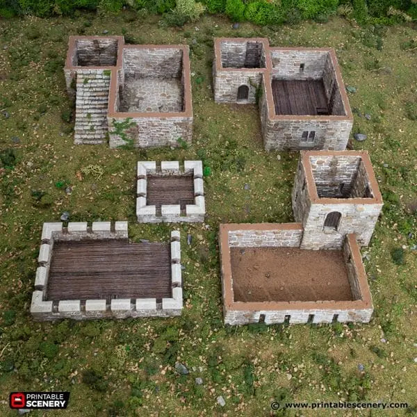 Norman Stone Fort - Country & King - Fantasy Historical Building