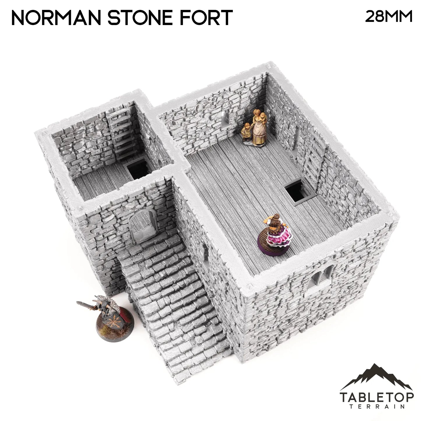 Norman Stone Fort - Country & King - Fantasy Historical Building