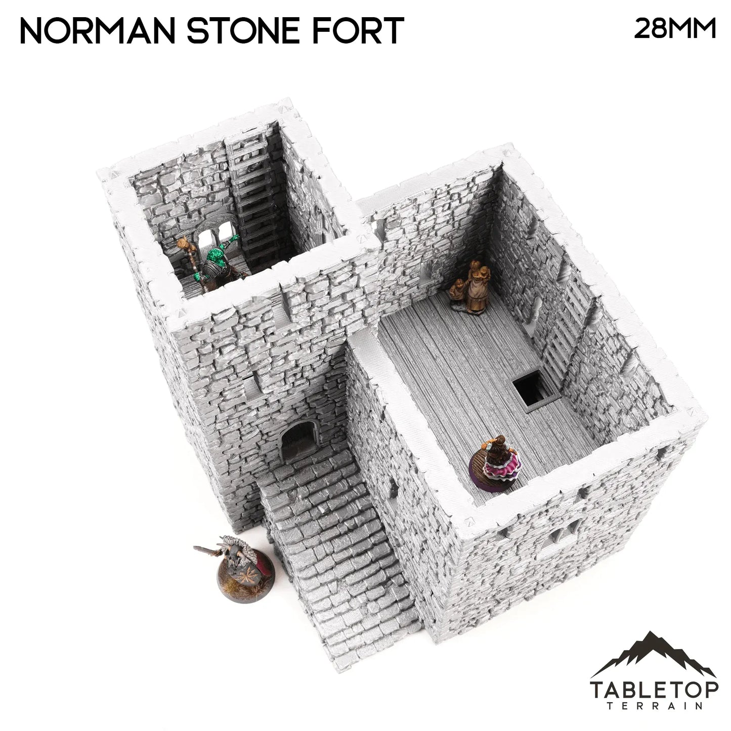 Norman Stone Fort - Country & King - Fantasy Historical Building