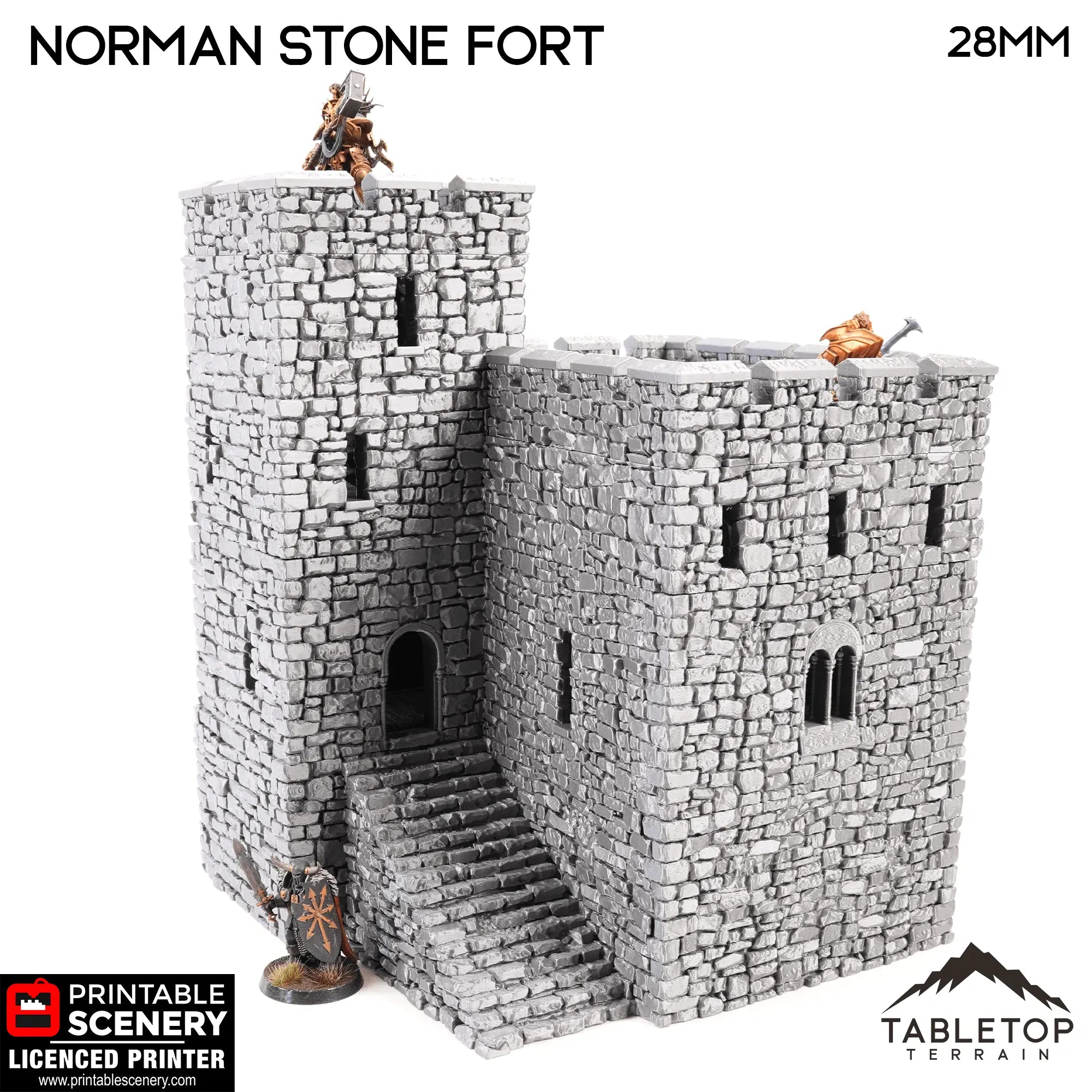Norman Stone Fort - Country & King - Fantasy Historical Building