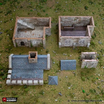 Norman Stone Keep - Country & King - Fantasy Historical Building