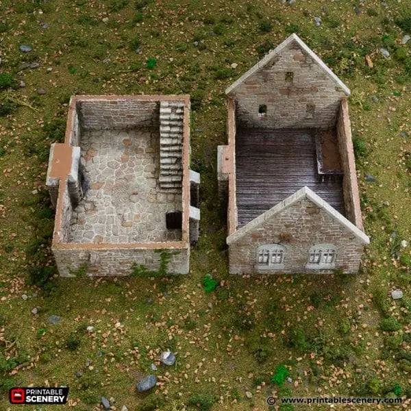 Norman Stone Manor - Country & King - Fantasy Historical Building