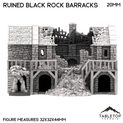 Ruined Black Rock Barracks - Country & King - Fantasy Historical Ruins