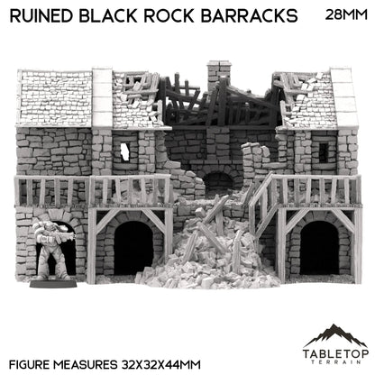 Ruined Black Rock Barracks - Country & King - Fantasy Historical Ruins