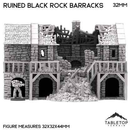 Ruined Black Rock Barracks - Country & King - Fantasy Historical Ruins