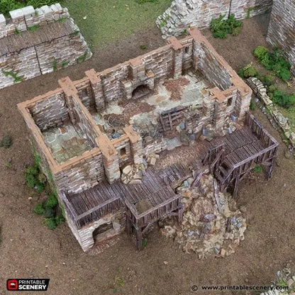Ruined Black Rock Barracks - Country & King - Fantasy Historical Ruins