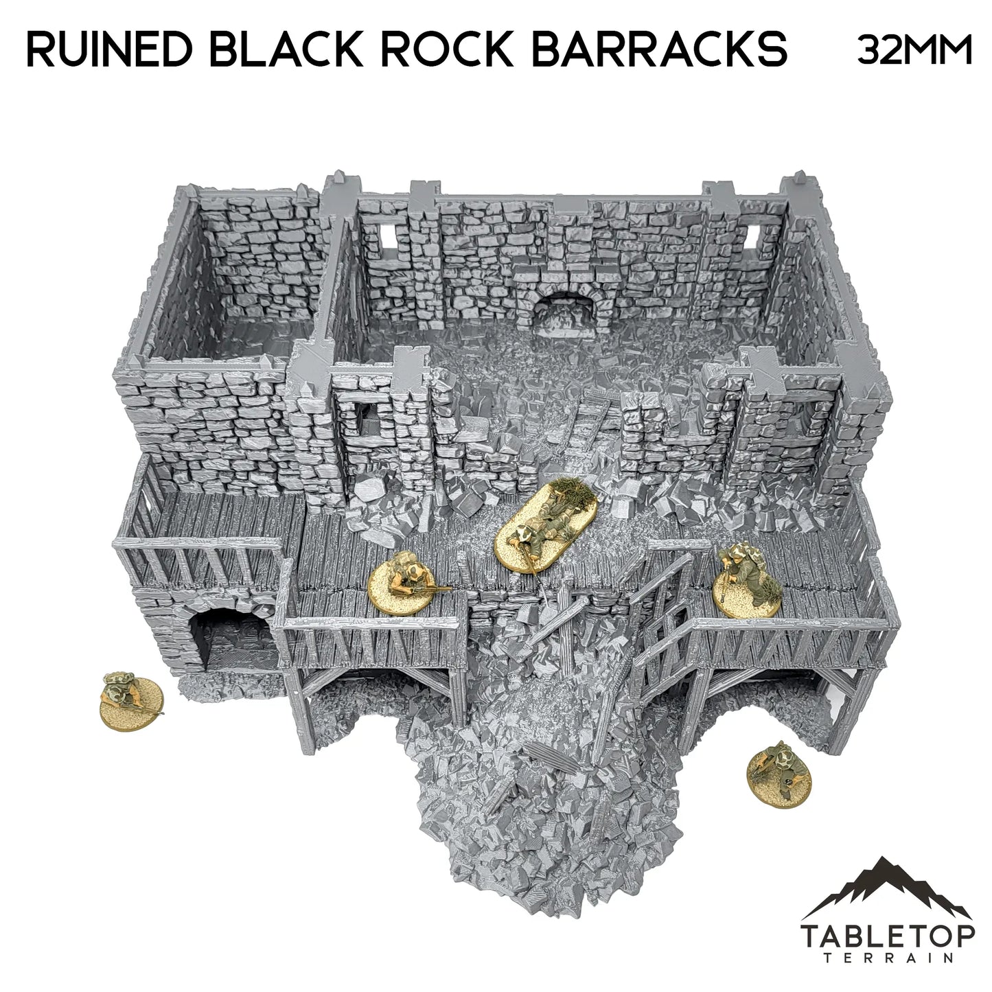 Ruined Black Rock Barracks - Country & King - Fantasy Historical Ruins