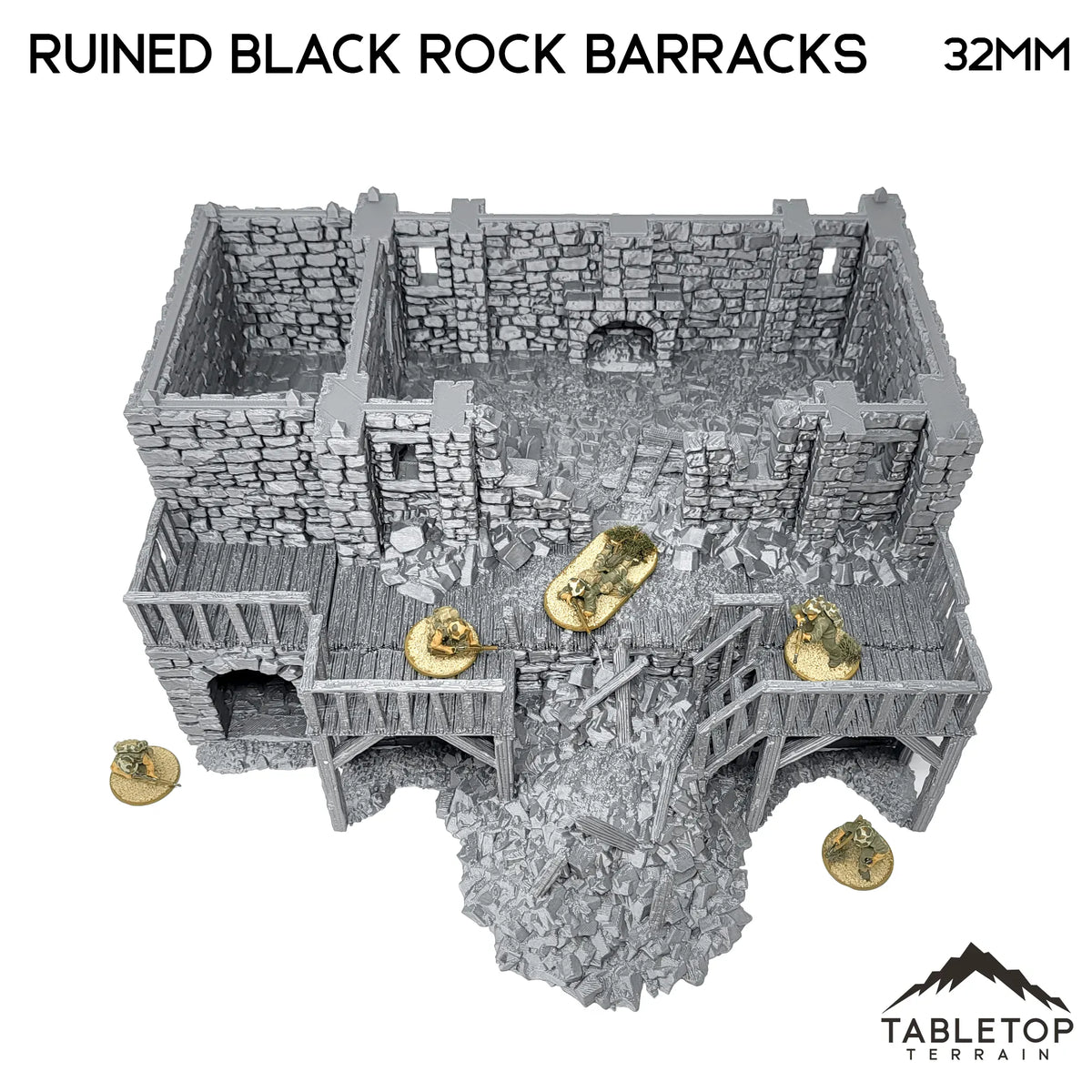 Ruined Black Rock Barracks - Country & King - Fantasy Historical Ruins