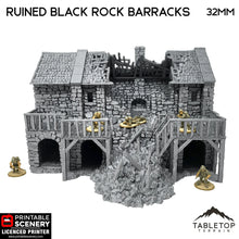 Ruined Black Rock Barracks - Country & King - Fantasy Historical Ruins