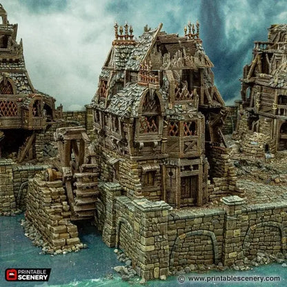 Ruined City Watermill