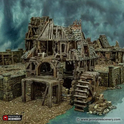 Ruined City Watermill