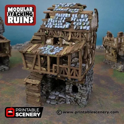 Ruined Gatehouse - Fantasy Building