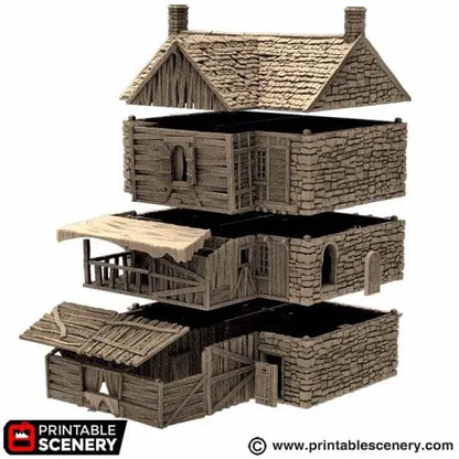 Slums of Flea Bottom No.2 - Country & King - Fantasy Historical Building