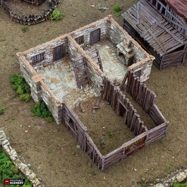Slums of Flea Bottom No.2 - Country & King - Fantasy Historical Building