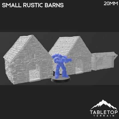 Small Rustic Barns - Country & King - Fantasy Historical Building