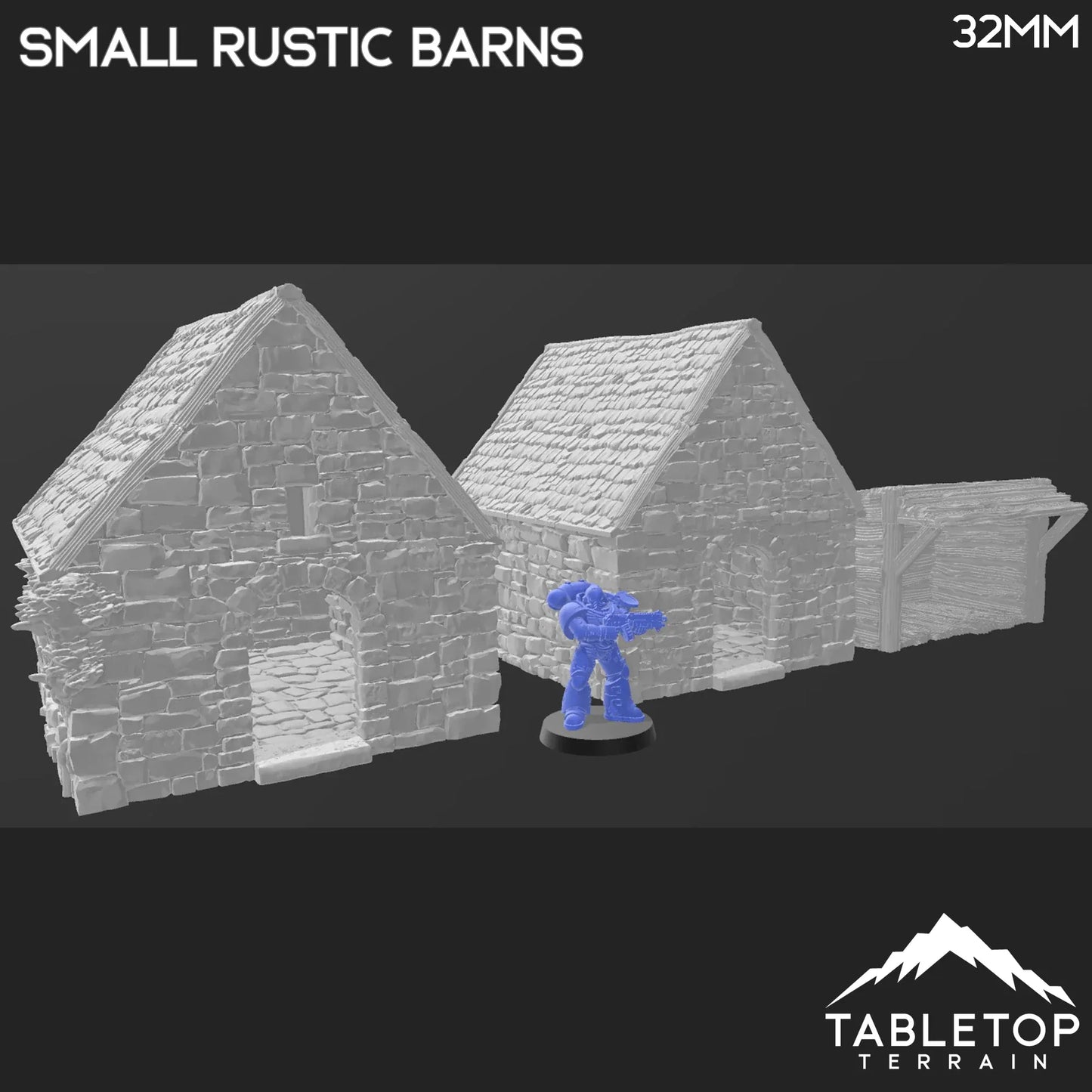 Small Rustic Barns - Country & King - Fantasy Historical Building