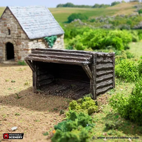 Small Rustic Barns - Country & King - Fantasy Historical Building