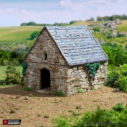 Small Rustic Barns - Country & King - Fantasy Historical Building