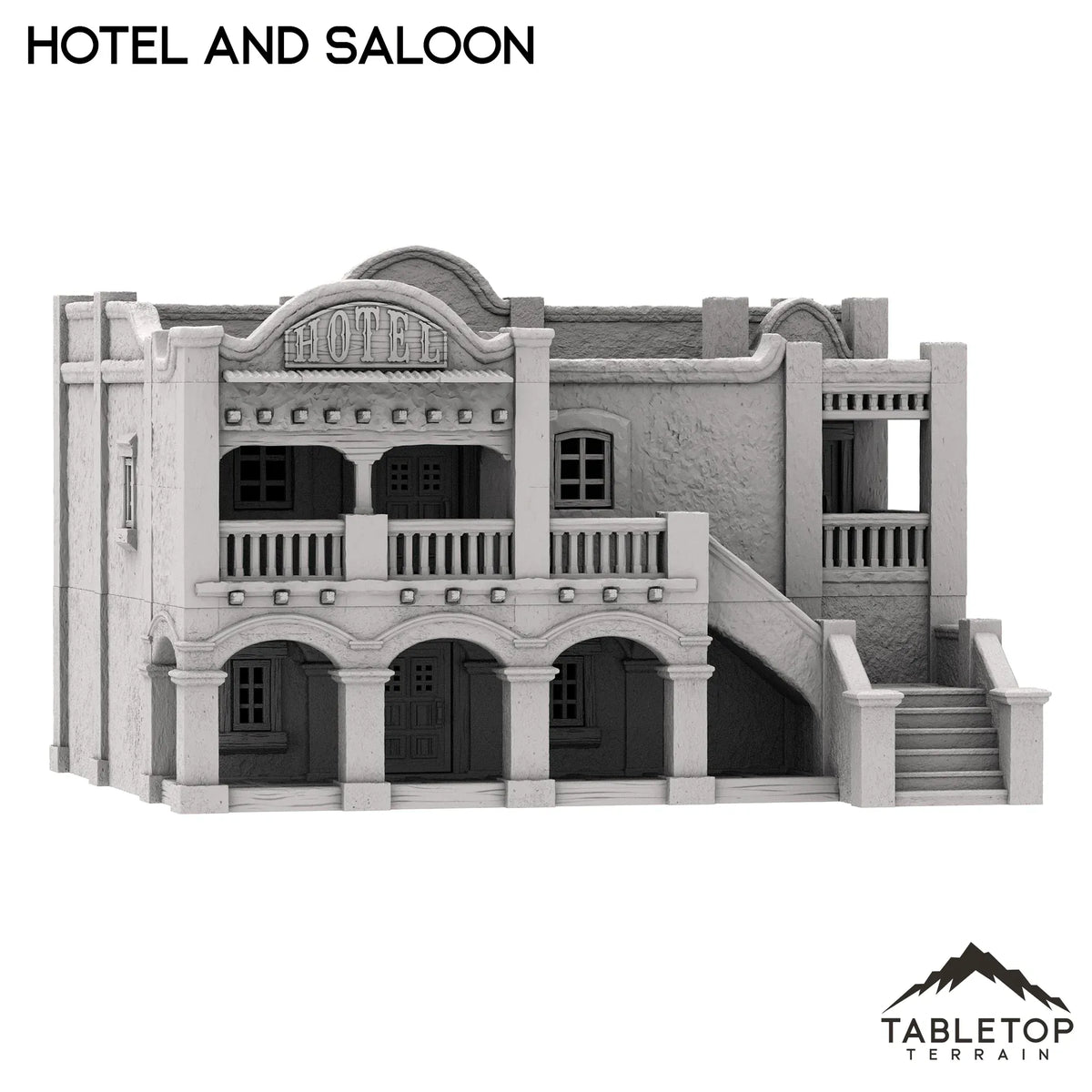 Spanish Style Hotel and Saloon - Old Wild Western Rush