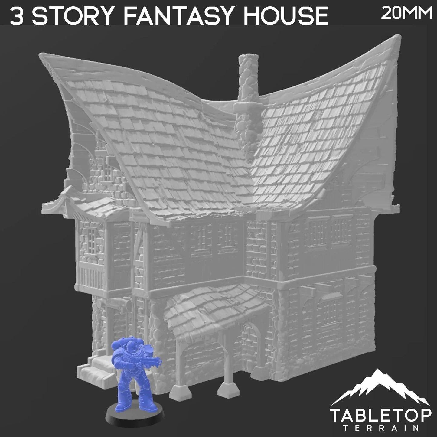 Three Story Fantasy House - City of Spiritdale - Fantasy Building