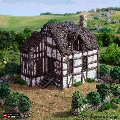 Wattle and Daub Barlyway Cottage - Country & King - Fantasy Historical Building