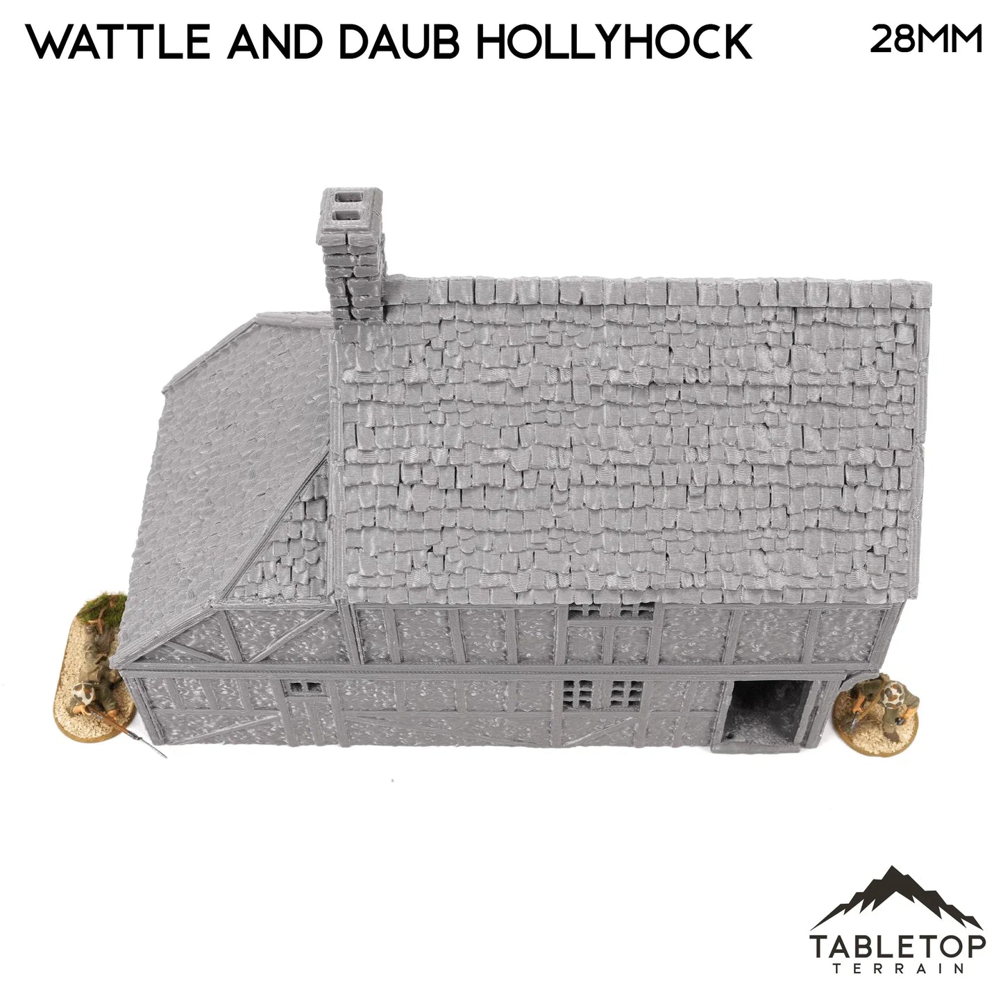 Wattle and Daub Hollyhock Cottage -Country & King- Fantasy Historical Building