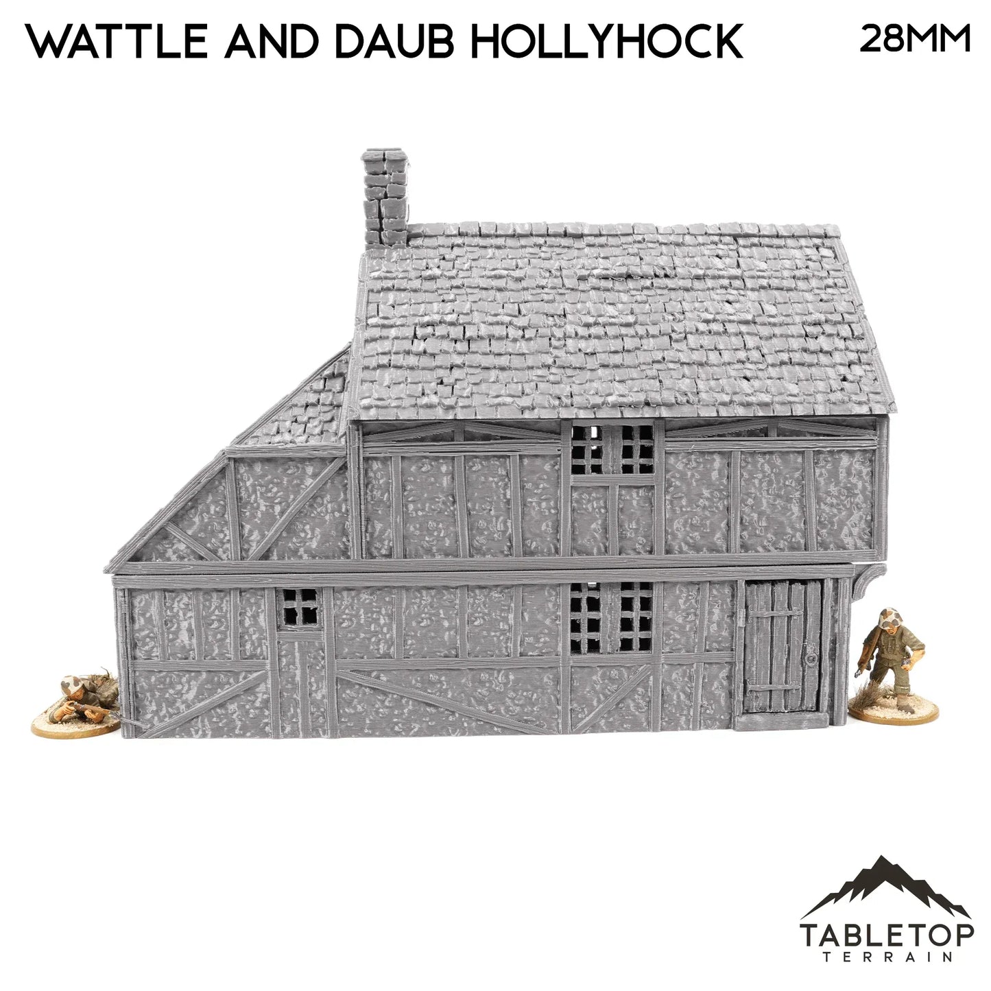 Wattle and Daub Hollyhock Cottage -Country & King- Fantasy Historical Building