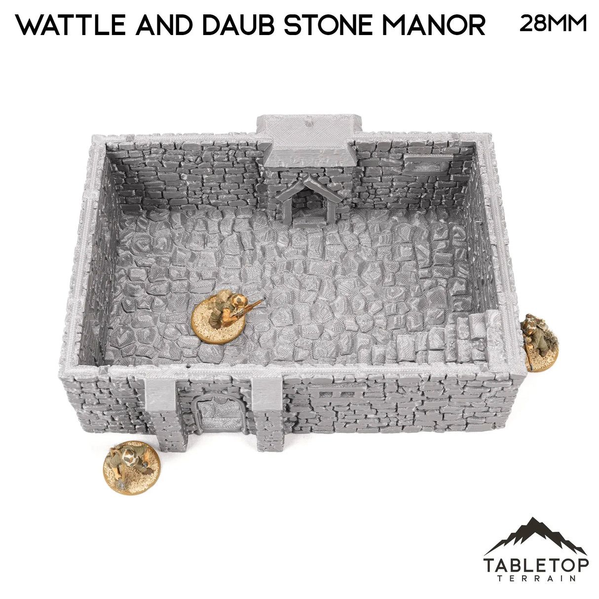 Wattle and Daub Stone Manor - Country & King - Fantasy Historical Building