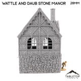 Wattle and Daub Stone Manor - Country & King - Fantasy Historical Building