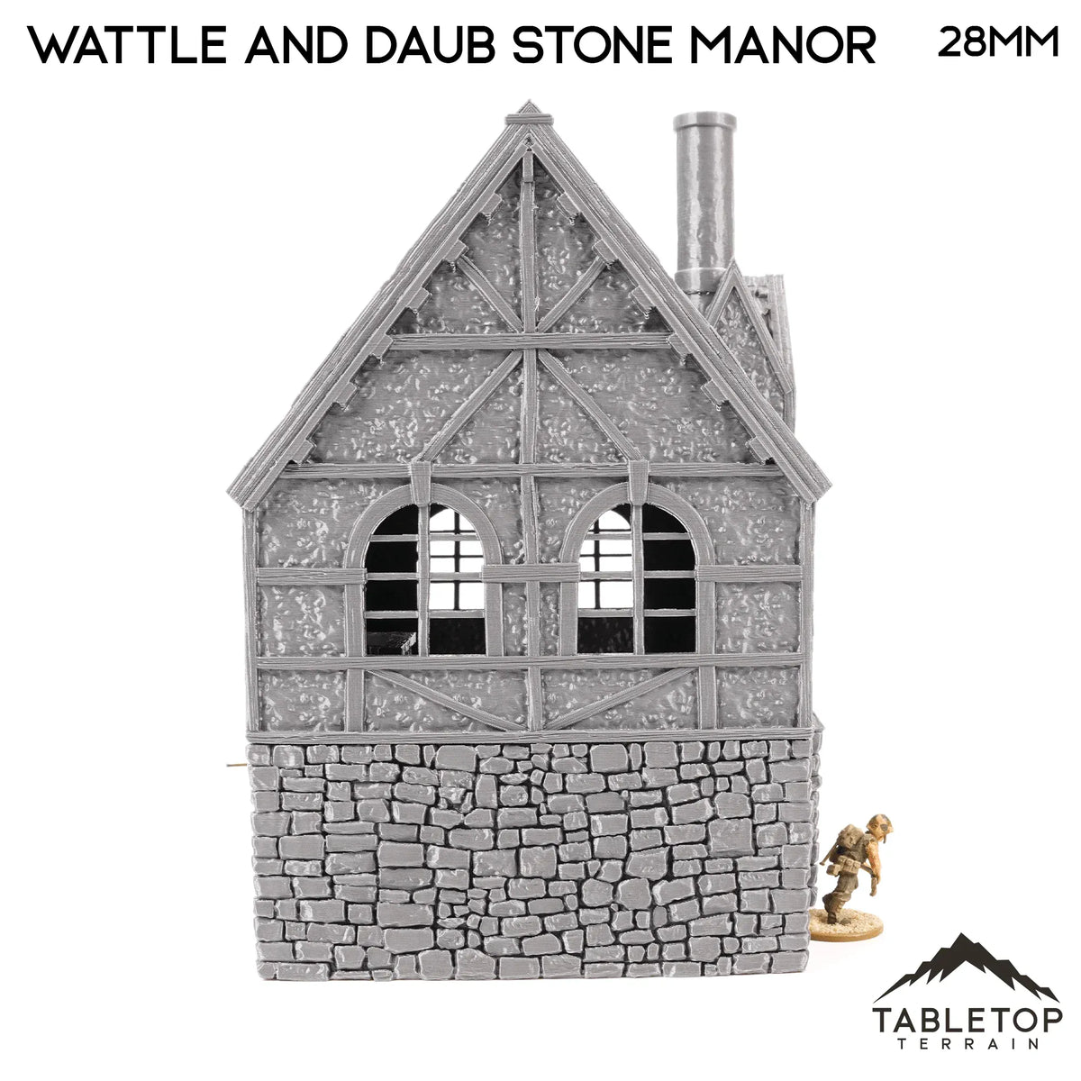 Wattle and Daub Stone Manor - Country & King - Fantasy Historical Building