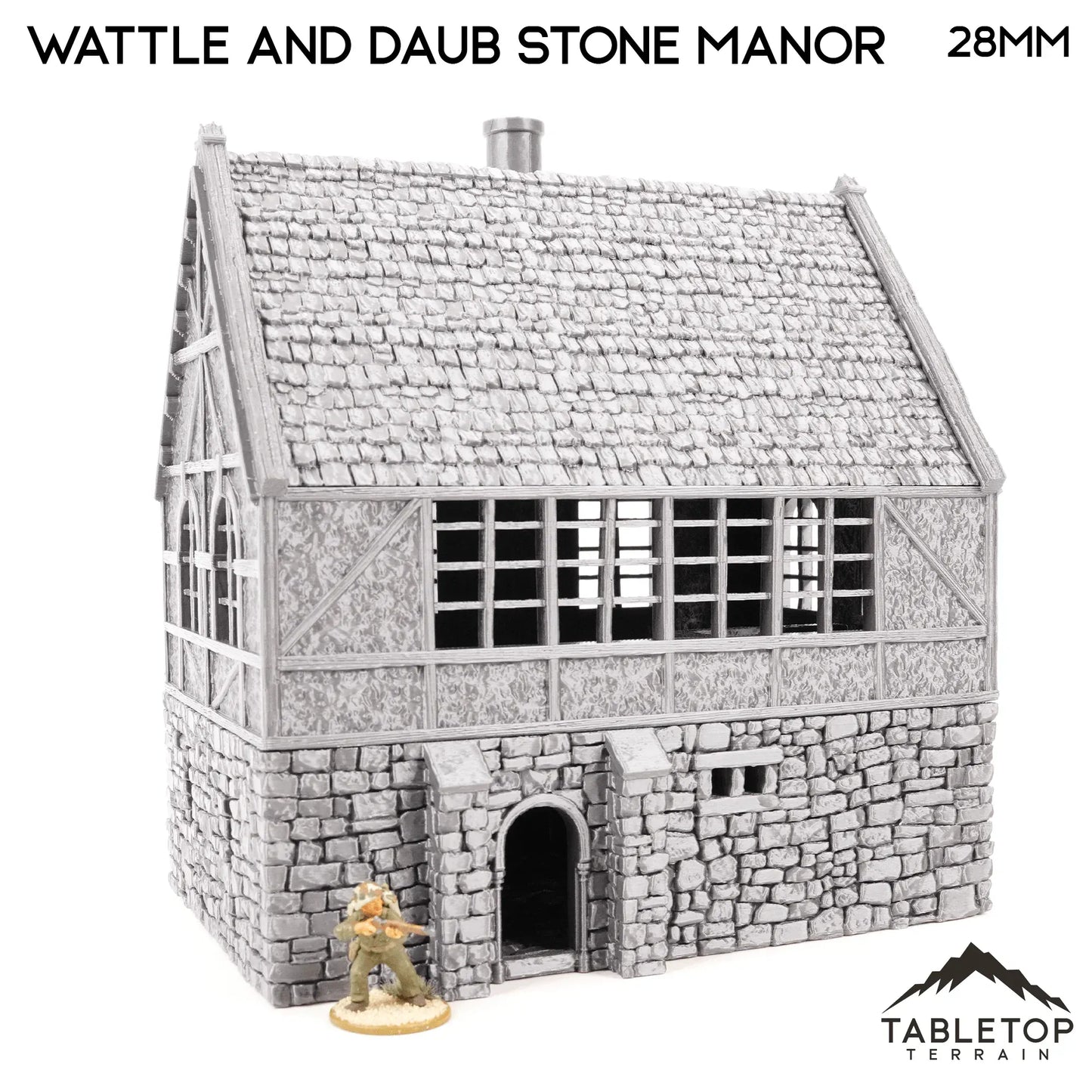 Wattle and Daub Stone Manor - Country & King - Fantasy Historical Building