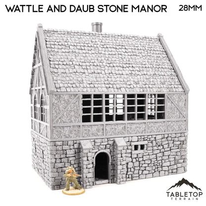 Wattle and Daub Stone Manor - Country & King - Fantasy Historical Building