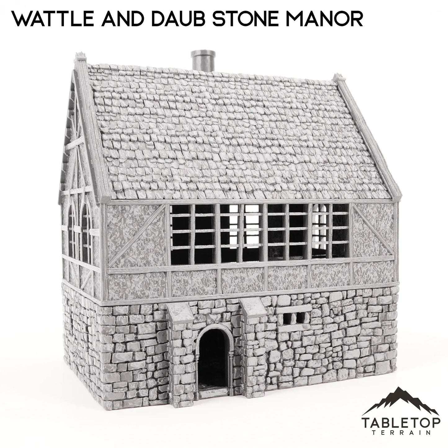 Wattle and Daub Stone Manor - Country & King - Fantasy Historical Building