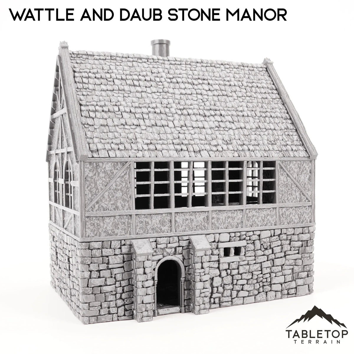 Wattle and Daub Stone Manor - Country & King - Fantasy Historical Building